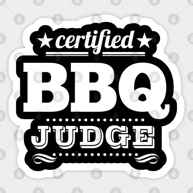 BBQ Judge Sticker by Dellan